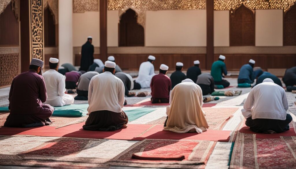 Muslim prayer positions