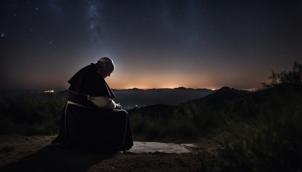 Pope Francis's night prayer