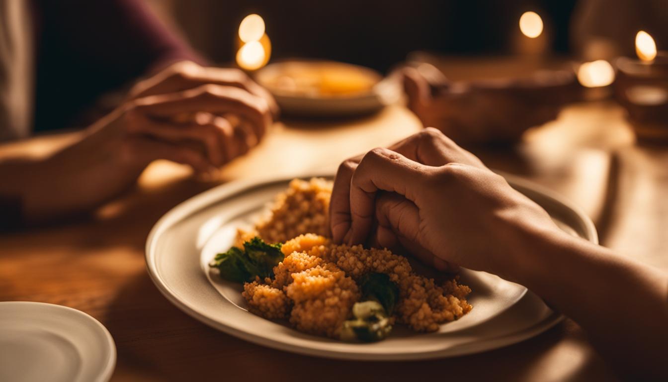 What prayer to say before eating?