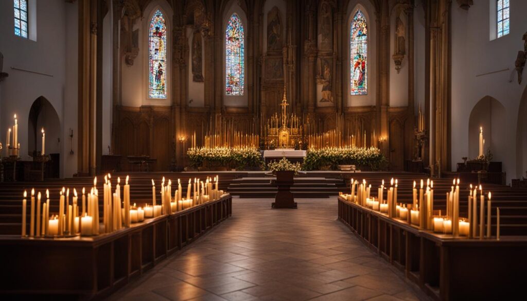 candles in Christian worship image