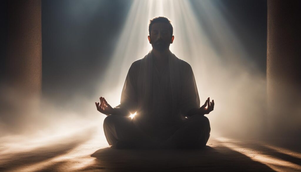 connecting with the divine through prayer and meditation