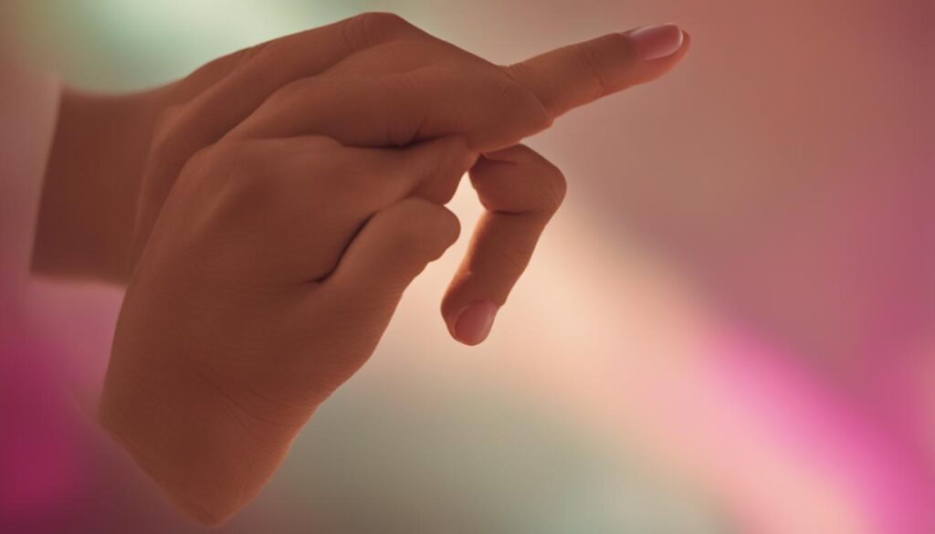 pinky finger prayer position