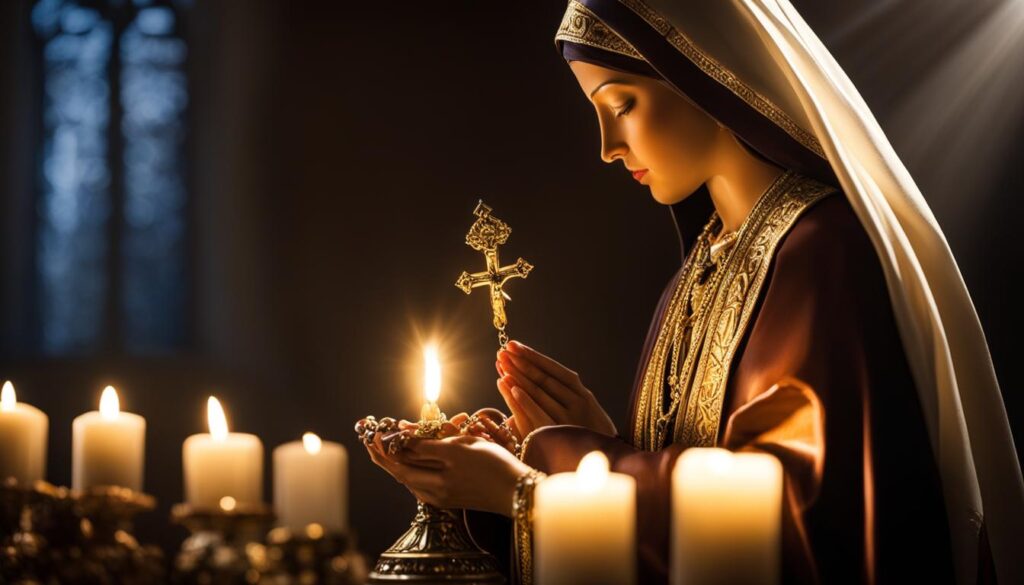 praying the traditional rosary
