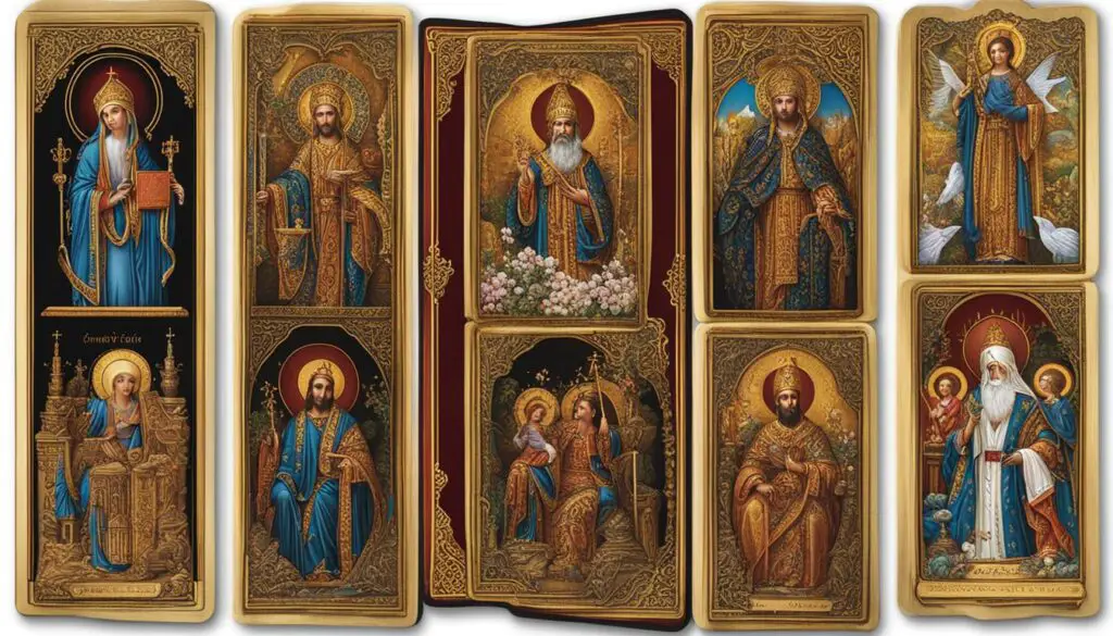 popular saints and holy figures on prayer cards