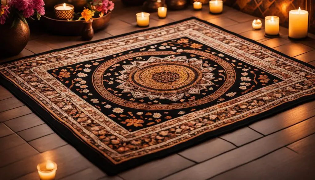 beautifully designed prayer mat